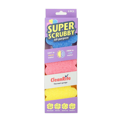 CleanRite CleanRite Scrub Sponge 3 piezas