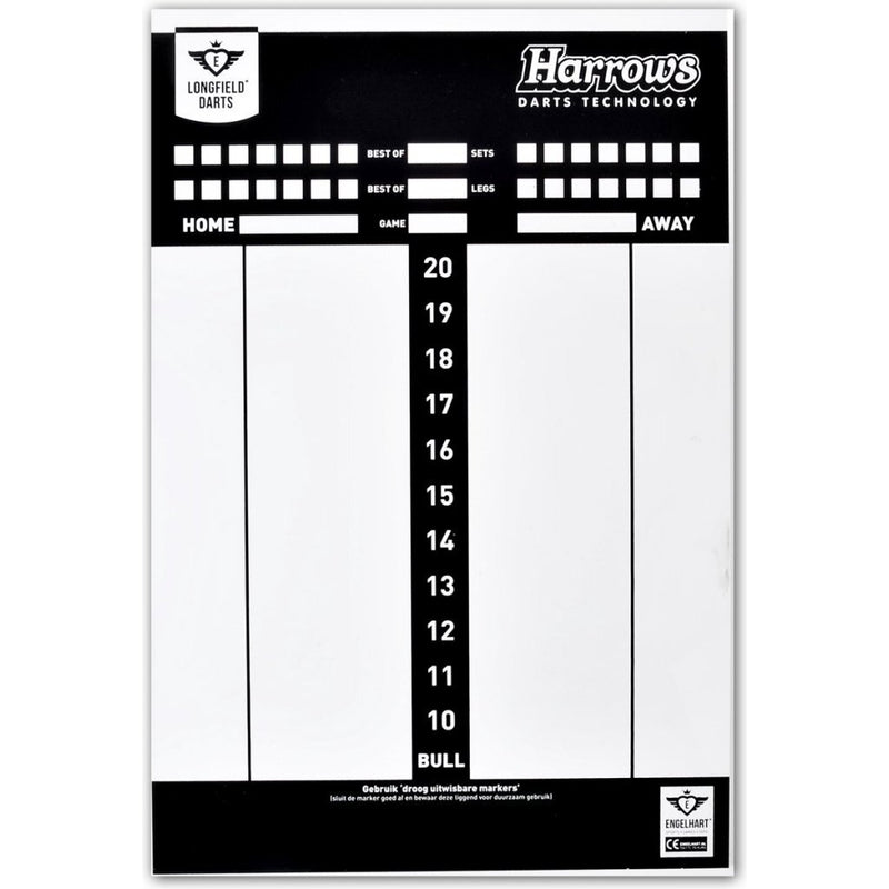 Giochi di Longfield Darts Scoreboard con marker, Wisser Game Rules