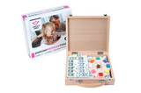 Engelhart domino mexican train in houten koffer - afbeelding 1
