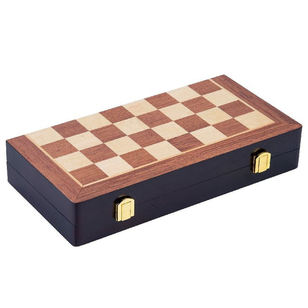 Gioco di scacchi pieghevole in legno di base 38.5x38.5x5.8 cm