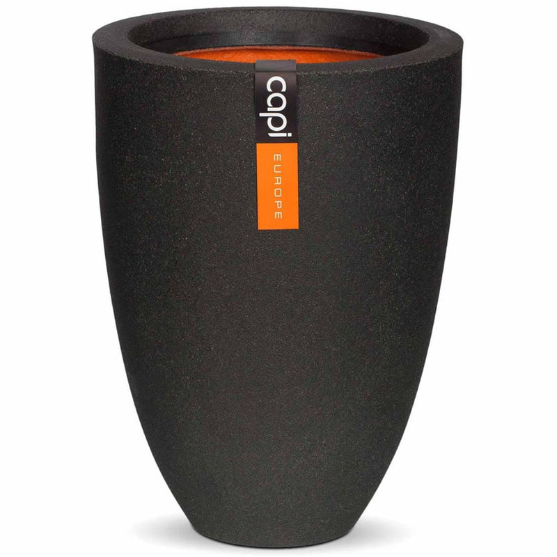 Capi Capi Flowerpot Urban Smooth Elegant bajo 26x36 cm Negro KBL781