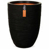 Capi Capi Flowerpot Nature Rib Elegant Low 46x58 CM Negro PKBLR783