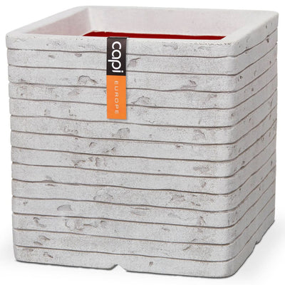 Capi Capi Planter Nature Row Square 30x30 cm Ivory -Coled Krwi902