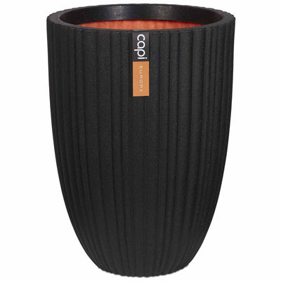 Capi Capi Flowerpot Urban Tube Elegante basso 46x58 cm Nero KBLT783