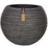 Capi Capi Flowerpot Nature Rib Spherical 40x32 CM Anthracite Kofz270