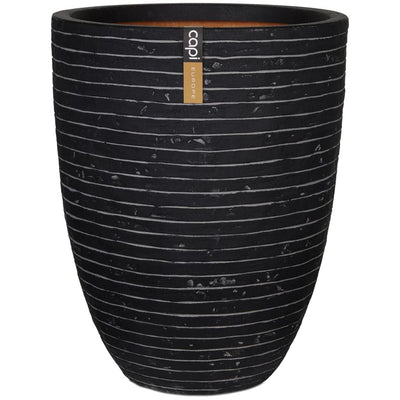 Capi Capi Flowerpot Nature Row Elegant Low 46x58 cm Antracite Krwz783