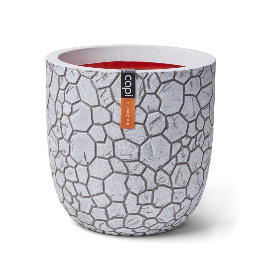 Capi Capi Flowerpot Clay Bulg en forma de 35x34 cm de color marfil