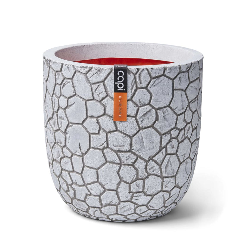 Capi Capi Flowerpot Clay Spherical 43x41 cm de marfil