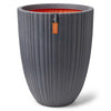 Capi Capi Flowerpot Tubo urbano Capa elegante 55x73 cm de gris oscuro