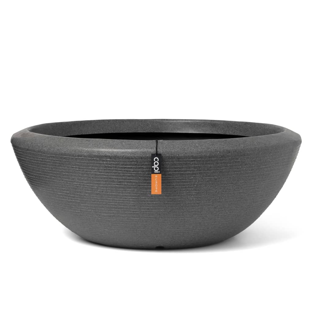 CAPI Capi Flowerpot ARC Strato in granito 61x25 cm antracite -lorato