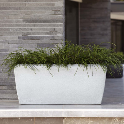 Capi Capi Plantador Arco Granito Rectangular 90x35x40 cm Color de marfil