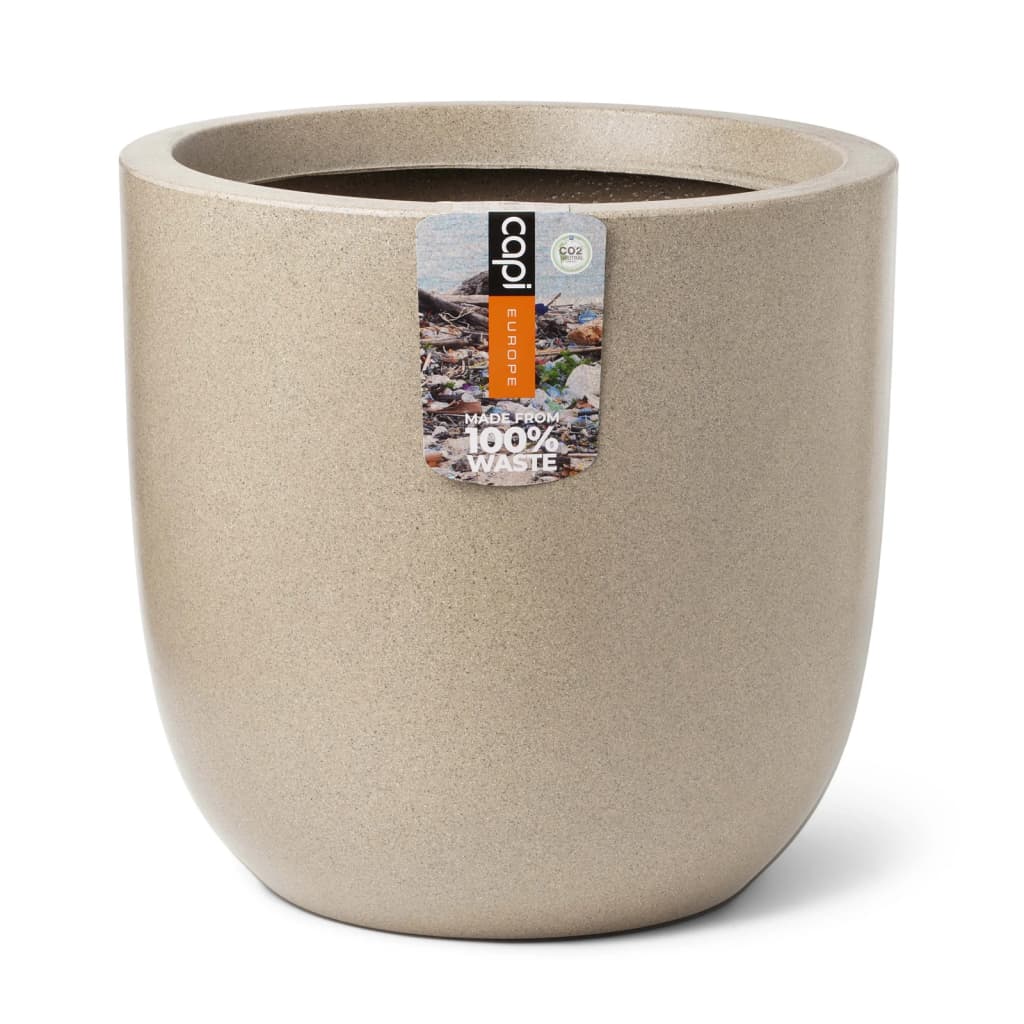 Capi Capi Planter Lave Smooth 43x41 cm Terrazzo Beige