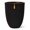 Capi Capi Flowerpot Groove Elegant 34x46 cm Nero