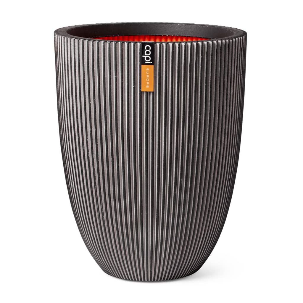 Capi Capi Flowerpot Groove Elegant 46x58 cm Antracite -Colored
