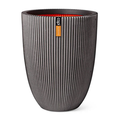 Capi Capi Flowerpot Groove Elegant 46x58 cm Antracite -Colored