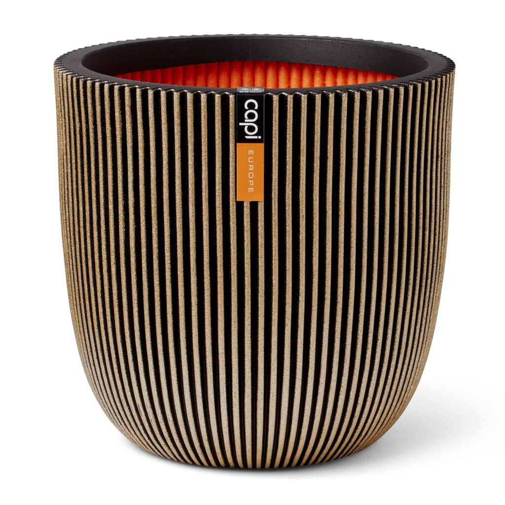 Capi CAPI Fiorter Groove 35x34 cm Black and Gold Coloded