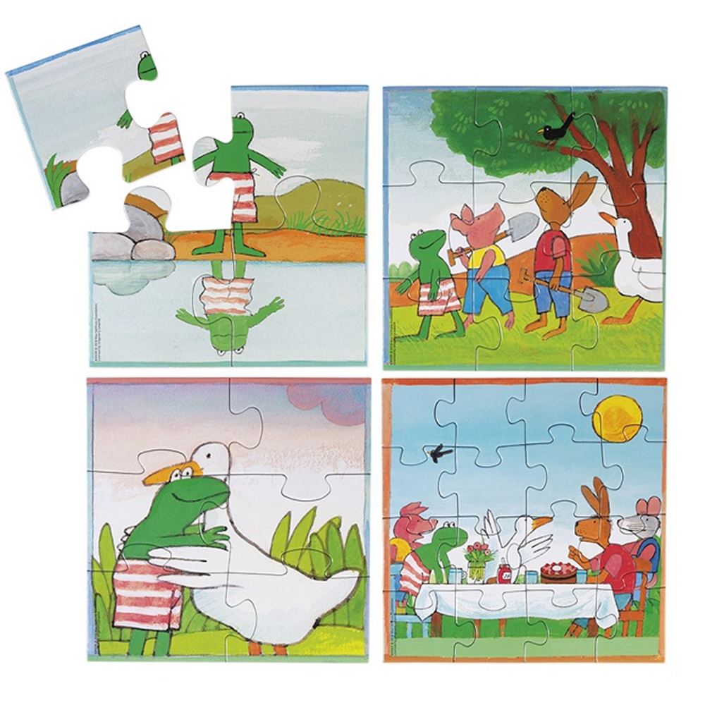 Il mondo del puzzle di rana, 4in1