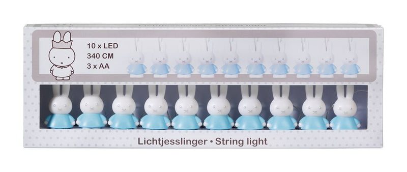Miffy cadena de luces azules.