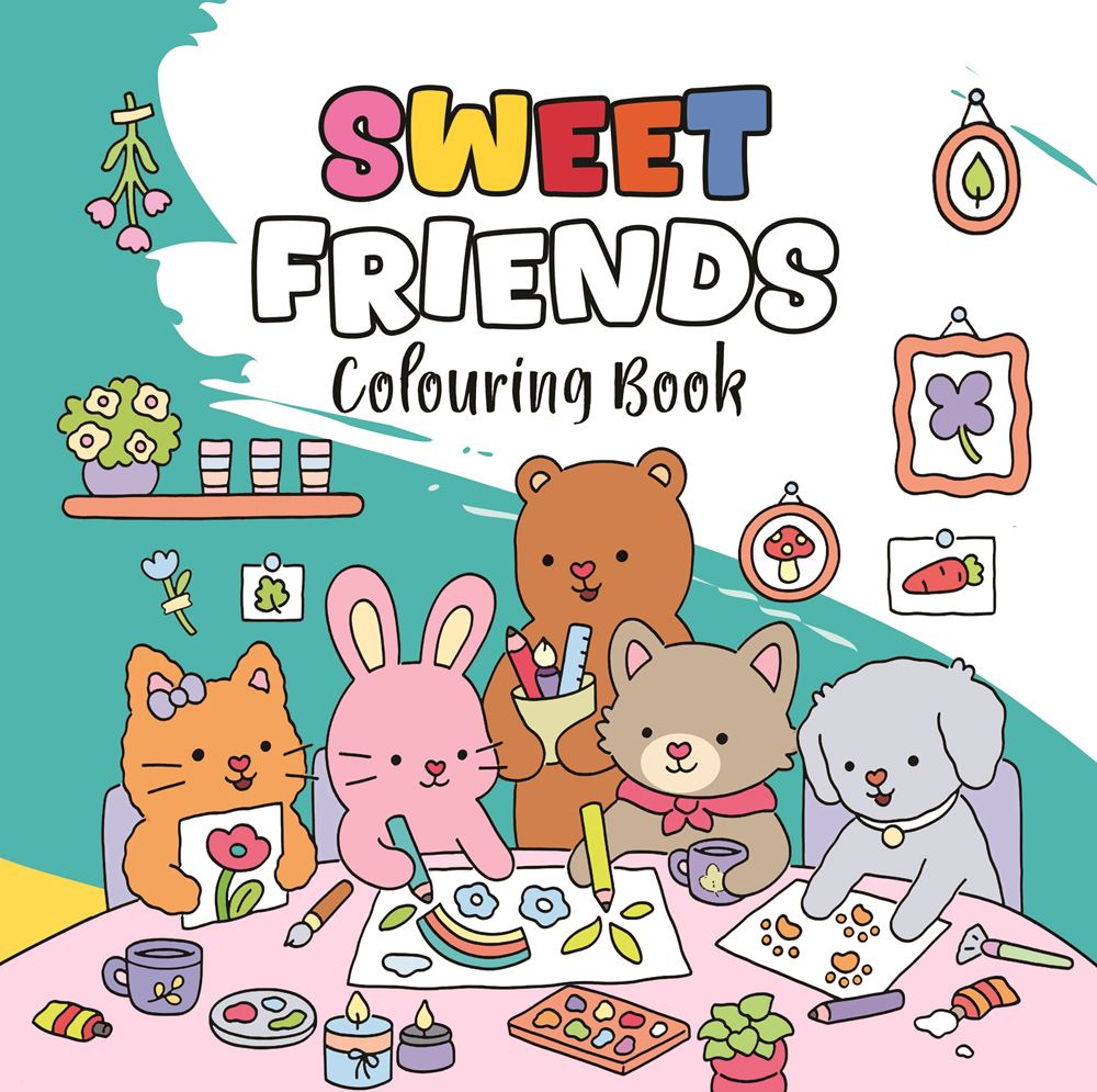 Cosy 1: libro da colorare amici felici 12 pezzi 4