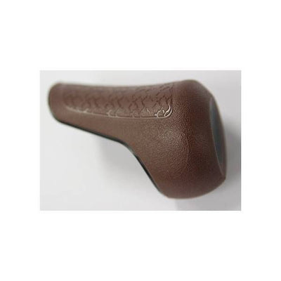 Capa de mango de gacela en el marrón derecho con tuberías negras