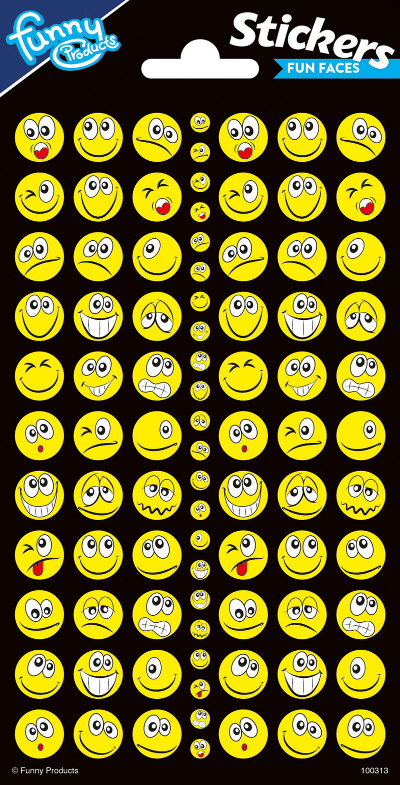 Totum Stickervel Twinkle Facce divertenti