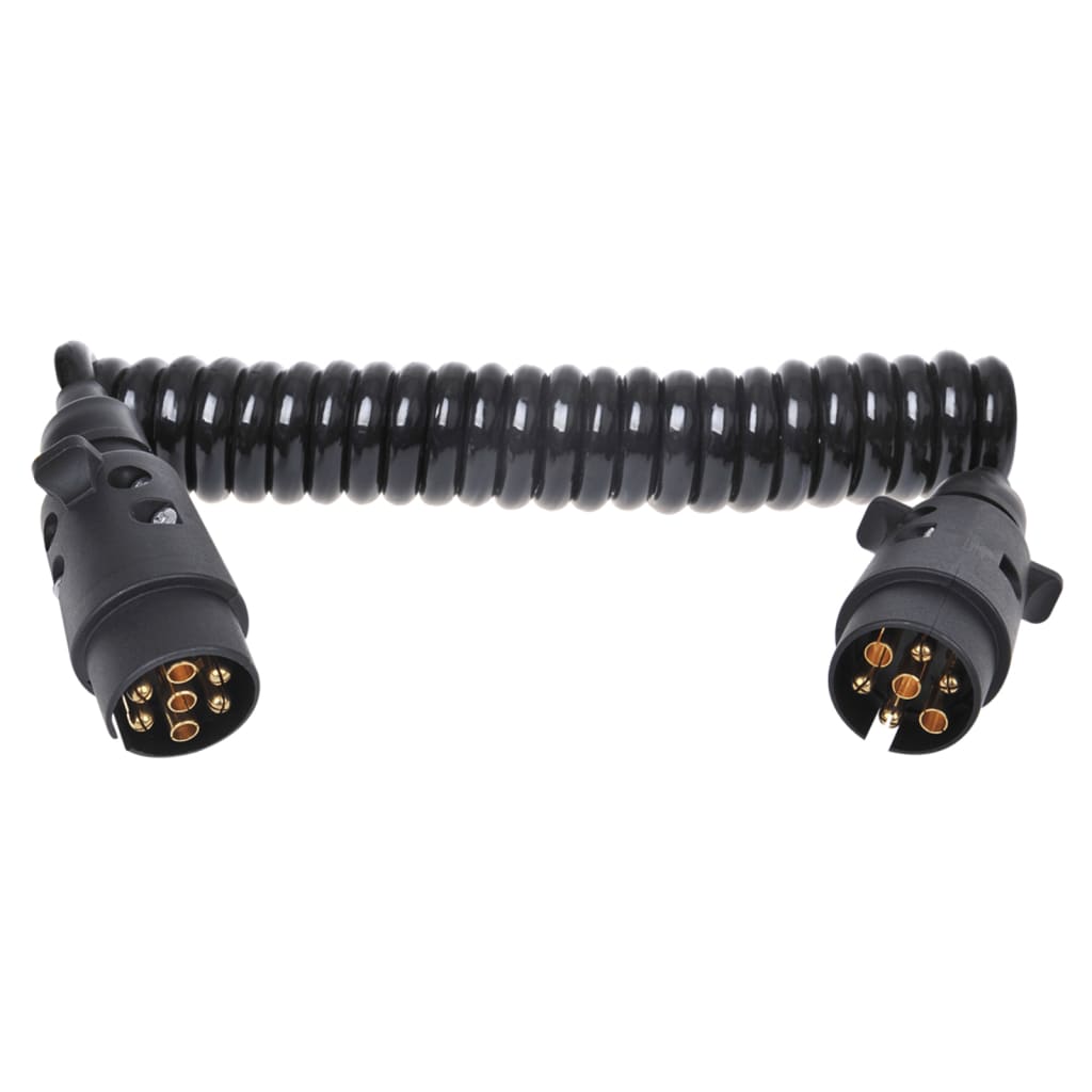 Proplus Cable espiral con enchufe de 2x7 pines 3 m
