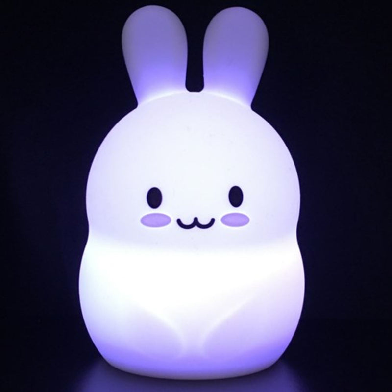 Grande lampada notturna a forma di coniglio in silicone. 1+