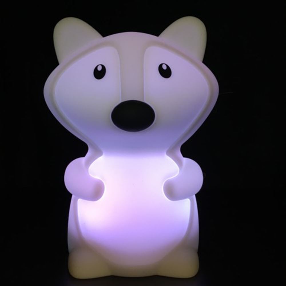 Lampada da notte in silicone volpe. 1+