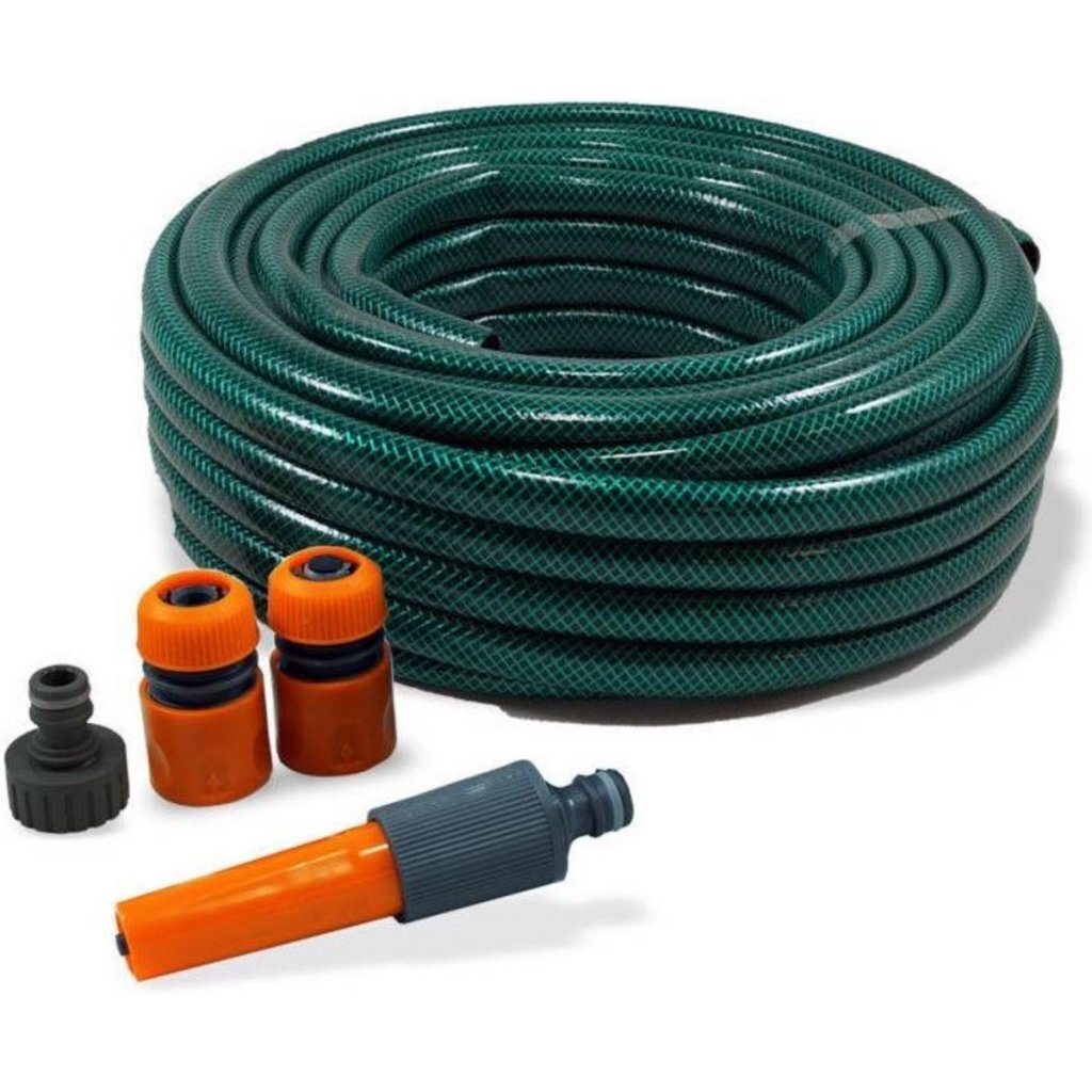 Juego de mangueras de jardín Benson 15 m verde naranja