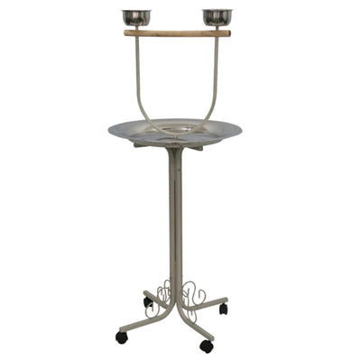 Strong papegaaienspeelplaats amy 55x55x135 cm zilvergrijs 99048