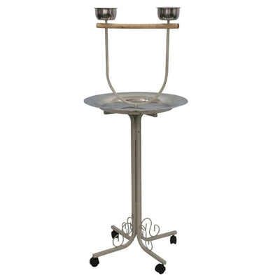 Strong papegaaienspeelplaats amy 55x55x135 cm zilvergrijs 99048