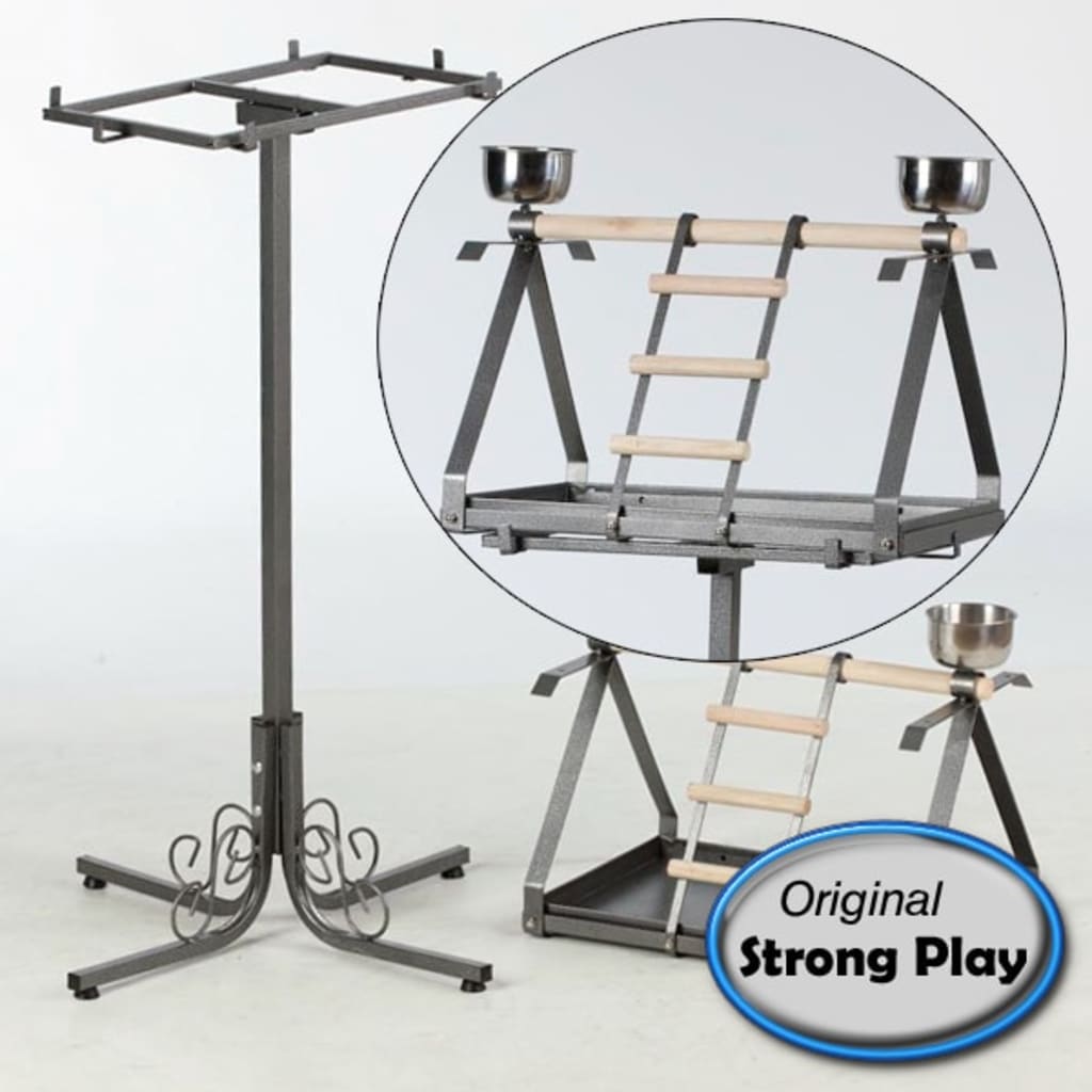 Strong Strong Parrot Playground Livia de Luxe Grey 57x52x134 cm 99041