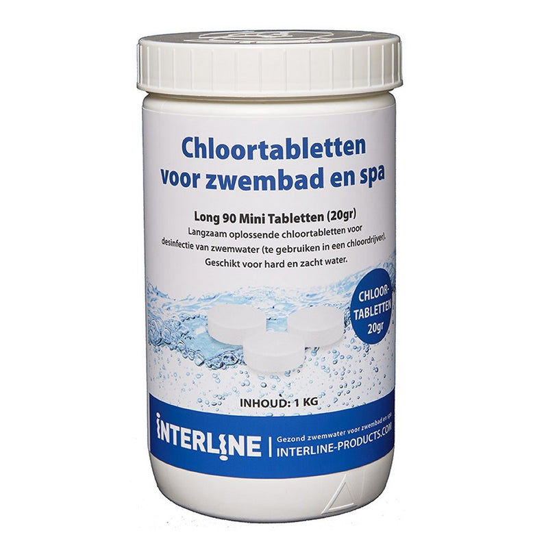 Interline zwembad 20 grams chloortabletten 1 kg