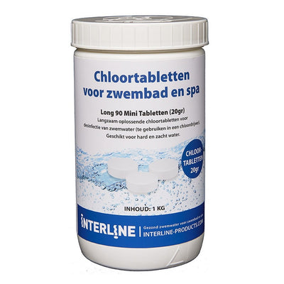 Tabletas de cloro interlínea Long90 20gram 1 kg