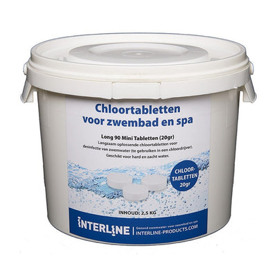 Tabletas de Chloort interlínea Long90 20gram 2.5 kg