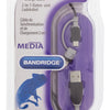 Bandridge bbm39400b10 2-in-1 data en oplaadkabel usb micro-b male + lightningadapter - a male 1.00 m zwart