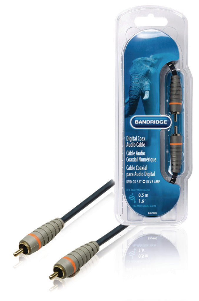 Bandridge Bandridge BAL4800 Digital Coax Audio Cable 0,50 m