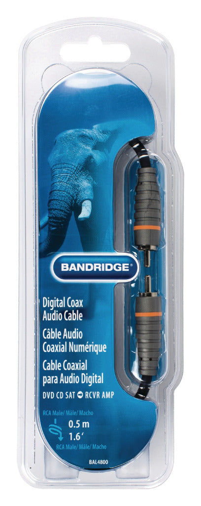 Bandridge Bandridge BAL4800 Digital Coax Audio Cable 0,50 m