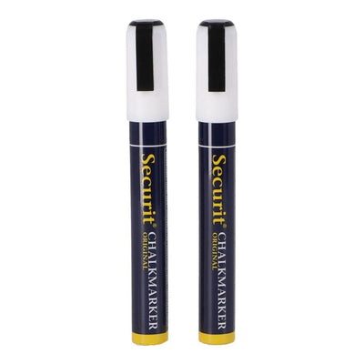 Quantore securit krijtstiften 2-6 mm wit 2 stuks