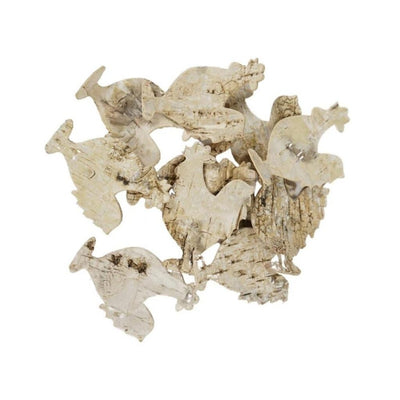 Altri marchi figure di pollo di corteccia naturale 8 cm 24 pezzi