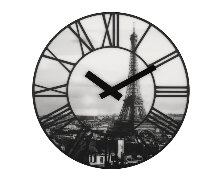 Nextime Nextime Klok 3004 La Ville, Ø39 cm, muro, bianco