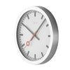 NeXtime NeXtime NE-3999ST Wandklok Dia. 35 Cm, Geborsteld Aluminium, #039;Station #039;