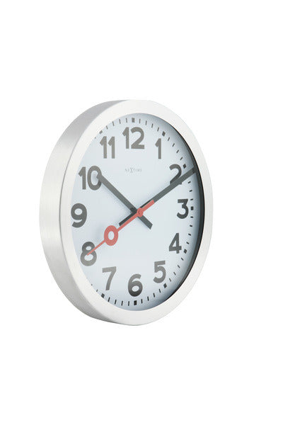 Nextime Nextime NE-3998Ar Slimitali da parete. 19 cm, alluminio spazzolato, "stazione"