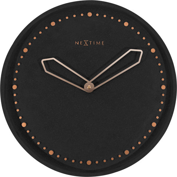 Nextime Nextime NE-3197 SWW Wall Clock Slide. 35 cm, poliresina, negro