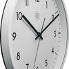Nextime nx-7320 wandklok nxt diameter 30cm kunststof wit, witte wijzerplaat