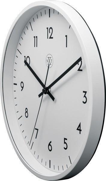 Nextime Nextime NX-7320 Orologio da parete NXT Diametro 30 cm Plastica bianco, quadrante bianco