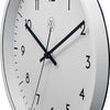 Nextime nx-7320 wandklok nxt diameter 30cm kunststof wit, witte wijzerplaat