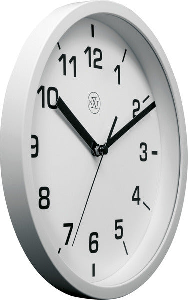 Nextime Nextime NX-7321WI Reloj de pared NXT Diámetro de 20 cm de plástico blanco, marcación blanca