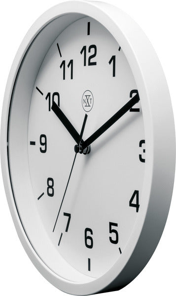 Nextime Nextime NX-7321WI Reloj de pared NXT Diámetro de 20 cm de plástico blanco, marcación blanca