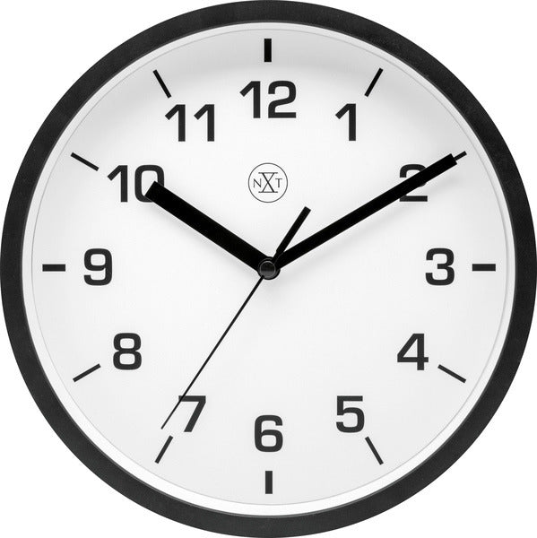 Nextime Nextime NX-7321WW Reloj de pared NXT Diámetro de 20 cm Negro negro Dial blanco